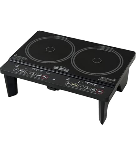 Amazon | CCTV アイリスオーヤマ 2口IHコンロ ブラック IHK-W1-B
