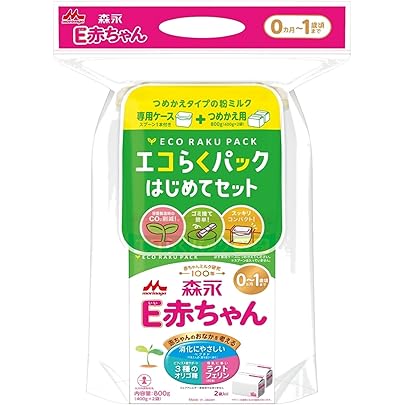 Amazon.co.jp: 森永 エコらくパック つめかえ用 E赤ちゃん 800g (400g