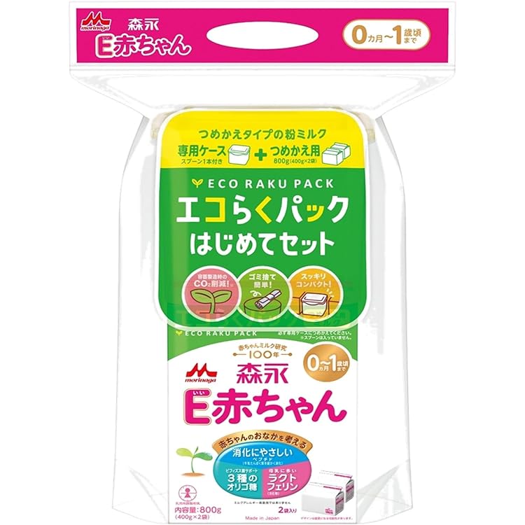 Amazon.co.jp: 森永 エコらくパック詰替用 E赤ちゃん 400g×2袋入×12箱