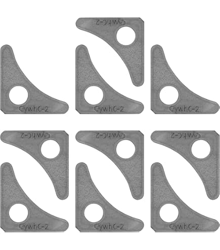 Amazon.co.jp: eoere 高耐久スチールプレートガセット 10個 4インチ x