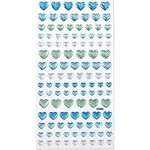 Amazon | ご褒美シール 3D 星 ブルーミックス ラメ 立体 キラキラ