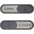 Amazon | Open Closed Sliding Sign (Gray) | 店舗看板 | 文房具・オフィス用品
