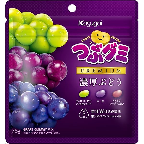 グミ出品 Kasugai 春日井製菓 80g つぶグミ (6×10)60袋入 (グミ つぶぐみ