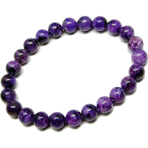 Amazon | [麗子坊] ブレスレット 【チャロアイト】 玉径 8mm 心の解放