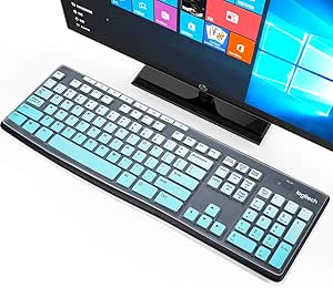 キーボードカバースキン Logitech K270 Mk270 Mk275 Mk295 K260 Mk260 K0 Mk0 Mk0 キーボードスキン Logitechキーボードアクセサリー 超薄型ソフトキーボードプロテクター ミントグリーン 米国配列 Imcomor キーボード Amazon