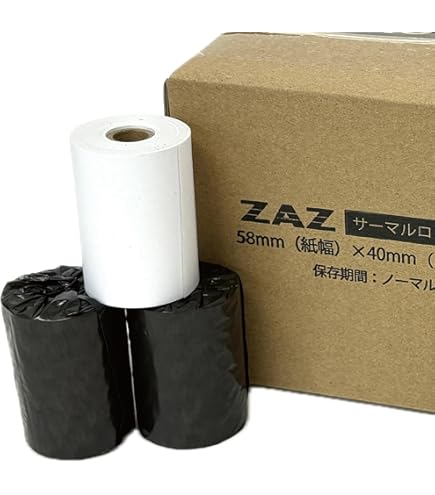Amazon.co.jp: ZAZ 20巻 JT-VT10 / JT-VC10 対応ロール紙 感熱紙
