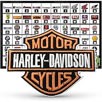 【美品】ハーレーダビッドソン ライダース 赤 刺繍ロゴ キルティング ワッペン Harley Davidson Harley-Davidson Motorcycles ハーレー
