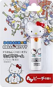 Amazon ドラえもん ハローキティ コラボ ヒアルロン酸na配合 リップクリーム 4 5g ハローキティ ピーチの香り ピエラス スキンケア 基礎化粧品 通販