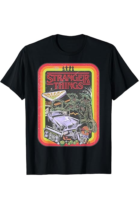 ストレンジャーシングス パーカー 黒 パレス・アーケード Amazon | ストレンジャー・シングス コミック プロモ パレス