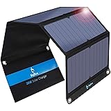 BigBlue 【2023モデル】 28W ソーラーパネル 小型 3USBポート(5V/4.8A) ソーラー充電器ソーラーチャージャー 折り畳み式 IPX4 防水 地震 災害時 アウトドア iPhone iPad Android Samsung Ga