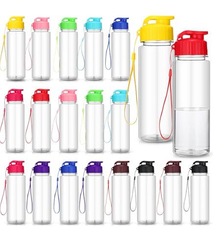 Mimorou 10 Pack Reusable Aluminum Water Bottles Bulk Jordan - View #4