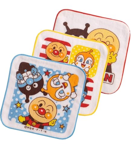 Amazon.co.jp: アンパンマン ガーゼハンカチ 3枚セット 19×19cm