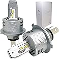 LIMEY H4 ledヘッドライト Hi Lo 新車検対応 車 バイク用 12000LM(6000LM*2) 60W(30W*2) 驚異の純正ハロゲンサイズ登場 12V車対応(ハイブリッド車・EV車対応) ホワイト 6500K 3年保証 取説書付 
