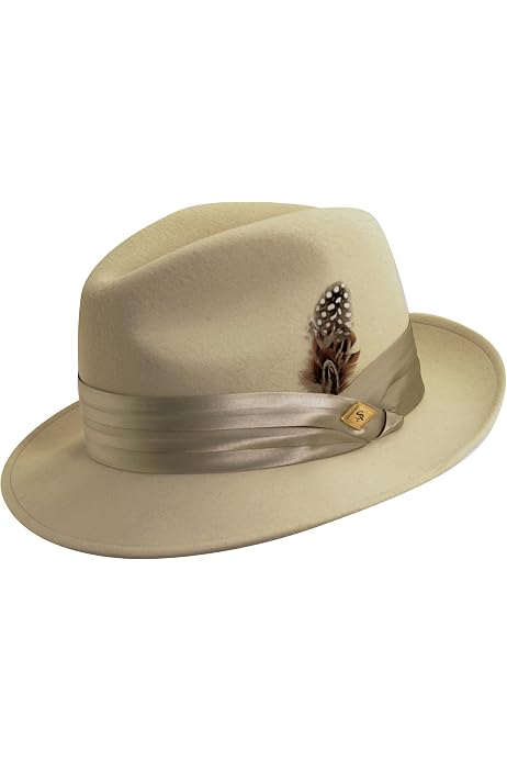 STACY ADAMS Men's Fedora with Matching 