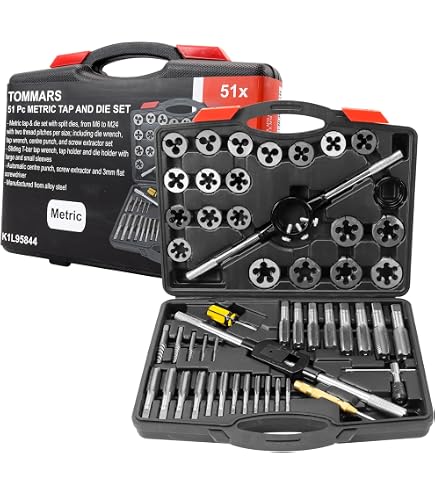 Acdeyaca Metric Hand Tap And Die Set - M14 X 1.5, 2 Taps & 1 Die, Right Hand Thread, High-Speed Steel