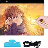 トレース台 A3 ライトボックス 超薄型トレス台 三段階調光ライトテーブル トレス台 発光トレーサー イラスト/プロ絵師/デザイナー/芸術家/子供などで楽々に適用