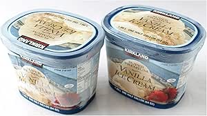 Amazon カークランド スーパープレミアム バニラアイスクリーム 10ml 2個パック 要冷凍 Kirkland カークランド アイスクリーム 通販