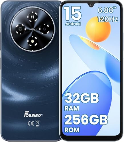 Amazon | FOSSiBOT S5 SIMフリー スマホ 本体 16GB RAM+128GB ROM 2TB
