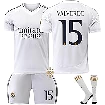 23/24レアル・マドリードホーム15番バルベルデ長袖ユニフォーム adidas レアルマドリード 23/24 ユニフォーム ホーム 半袖