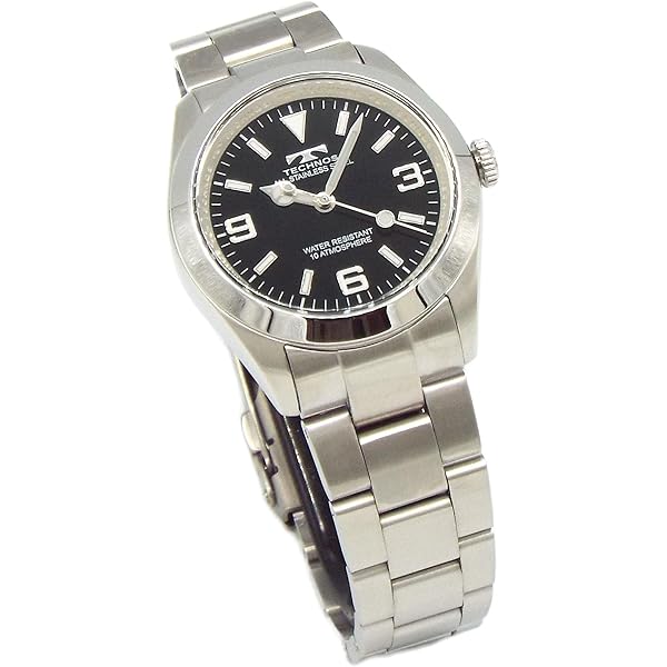 Amazon.co.jp: [テクノス] 腕時計 タングステン デイト T9C12GB メンズ