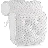 MKUTO お風呂 まくら 枕 バスピロー 吸盤付き バスタブ リラックス 浴用品 (ホワイト)