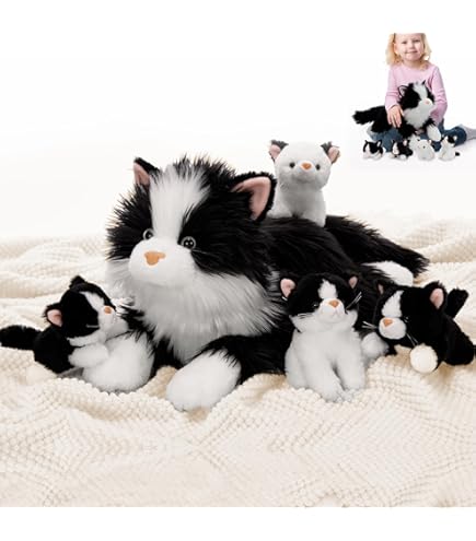 Amazon.co.jp: Chongker ぬいぐるみ ハンドメイド リアルな猫