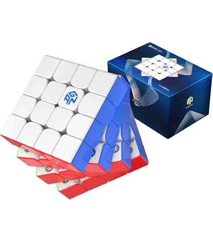 Moyu Aosu V7 4x4 Speed Cube – Version Flagship 2024 – 96 Aimants – Revêtement UV – Sans Autocollant – Tissu Magique