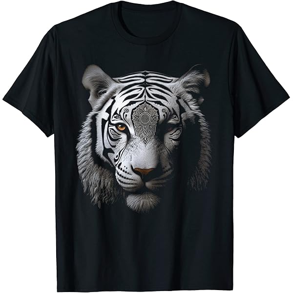 Amazon | 虎のアートワーク - 多角形動物園 動物 トラ Tシャツ