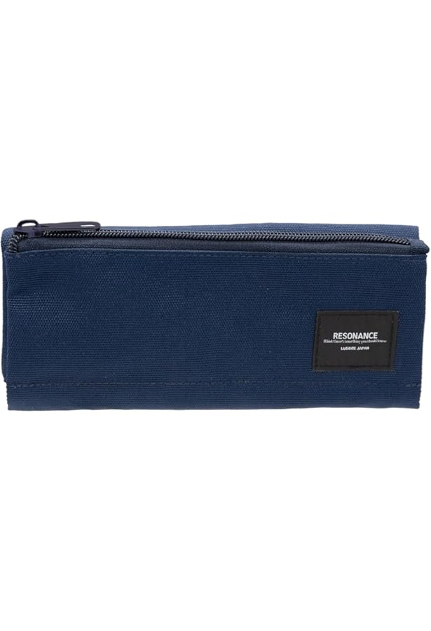 Amazon | ラダイト 革コンビ ラウンドジップ ペンケース 2 【ネイビー