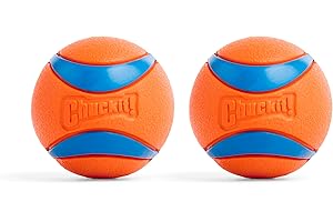 Chuckit! 17001 2.5-Inch Ultra Ball 2 Pack, Medium, Orange/Blue