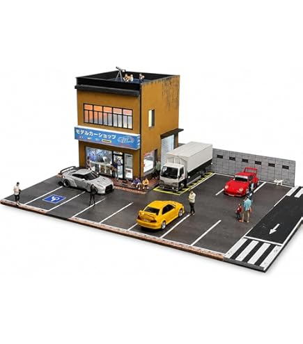 Amazon.co.jp: 1/64 ジオラマガレージ、ガレージ、モデルカー用
