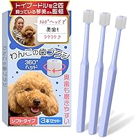 Amazon.co.jp: 犬口ケア 犬用 歯ブラシ シリンダーヘッド 360度