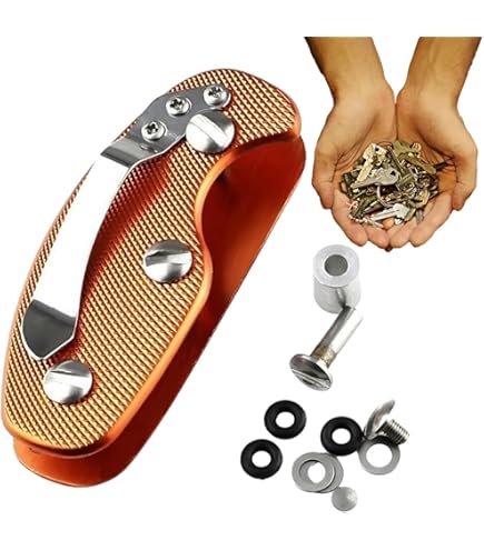 Amazon.co.jp: ストーンウォッシュ加工アルミニウムキーバー | 普段