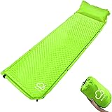 MaYoYo エアーマット 2019最新 自動膨張式 キャンプマット 高反発フォーム構造 枕一体式 硬さ調節でき アウトドアマット 複数連結可能 190Tポリエステル生地 防水防潮 コンパクト 収納袋付き 携帯便利 山登り 花見 車中泊 テント泊 防災 キャンプ 用品