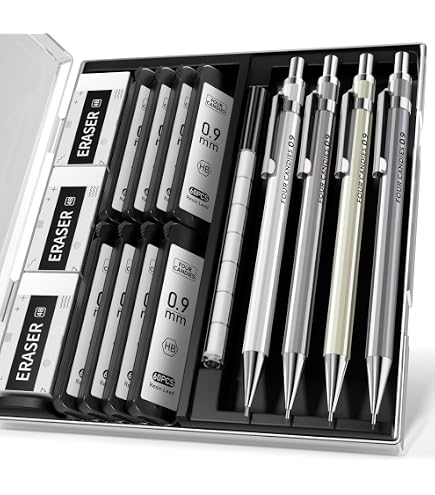 Amazon.co.jp: 金属製シャープペンシル3本セット - 0.5 & 0.7 & 0.9mm