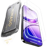 NIMASO ガラスフィルム iPhone 16 Pro/iPhone 17 用 保護フィルム 強化ガラス 自動除塵 気泡レス 貼り付け簡単 | 耐衝撃 指紋防止 ガイド枠付き 2枚セット いPhone 16 Pro/いPhone 17 対応（6.3