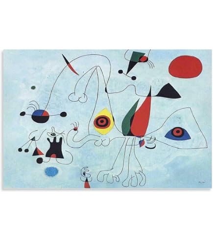 Amazon.co.jp: ポスター ジョアン ミロ Parler seul Lithographie