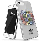 アディダス iPhone SE ケース (第2/3世代) iPhone 6/6S/7/8 ケース グラフィックプリント クリアケース クリア プライド カラフル adidas iPhone 6 / 6S / 7 / 8 / SE2 / SE3 カバー