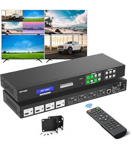 Amazon | 3x3 HDMI ビデオウォールコントローラー 4K@30Hz HD