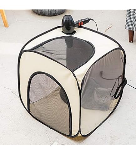 Amazon.co.jp: 「HFunpet」ペットドライルーム 72L大容量 天窓 ペット