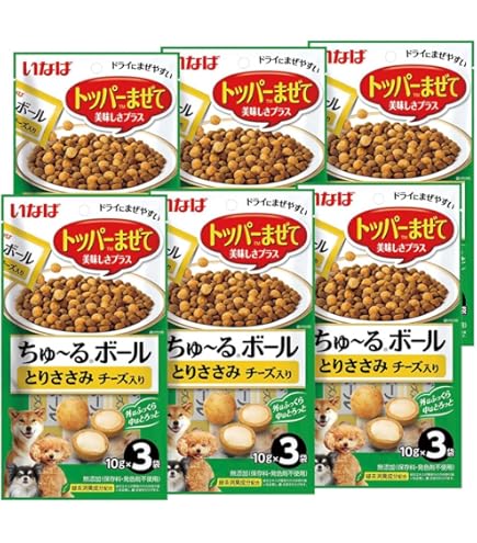 いなば ちゅ〜る　トッパー　超小粒　まぐろ節かつお節キチン味　各11個セット Amazon | いなば ちゅ～るボール まぐろ トッパー ふりかけ 10g