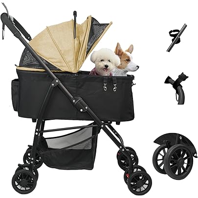 Amazon.co.jp: LPOTIUS ペットカート 軽量 折りたたみ 対面式 2way 犬