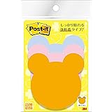 ポストイット 強粘着 付箋 シルエットデザイン クマ 69×69mm 30枚×3パッド SSS-BE