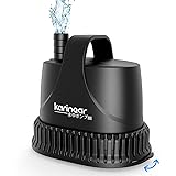 水中ポンプ 小型 底部入水式 水流ポンプ 流量調整可能 吐出量1500L/H 最大揚程2M 静音設計 給水 排水 ポンプ 循環ポンプ ウォーターポンプ アクアリウム 水槽 池 水族館給水 水栽培用 水槽水循環 IP68防水 1.5m電源コード付き 2