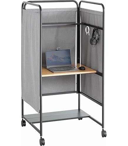 Amazon | カウネット 折りたたみブースデスク オレルタ ナチュラル