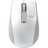 エレコム マウス Bluetooth (iOS対応) Mサイズ 3ボタン BlueLED 省電力(電池寿命:約1.3年) ホワイト iPad Pro 2020 M-BT19BBWH