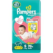 Amazon.co.jp: 【テープ Sサイズ】パンパース オムツ さらさらケア (4