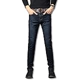 Afyllnデニムパンツ メンズ スキニーパンツ スーパーストレッチ チノパン 細身 ジーンズ ゴルフパンツ スリムパンツ ボトムス ブルー