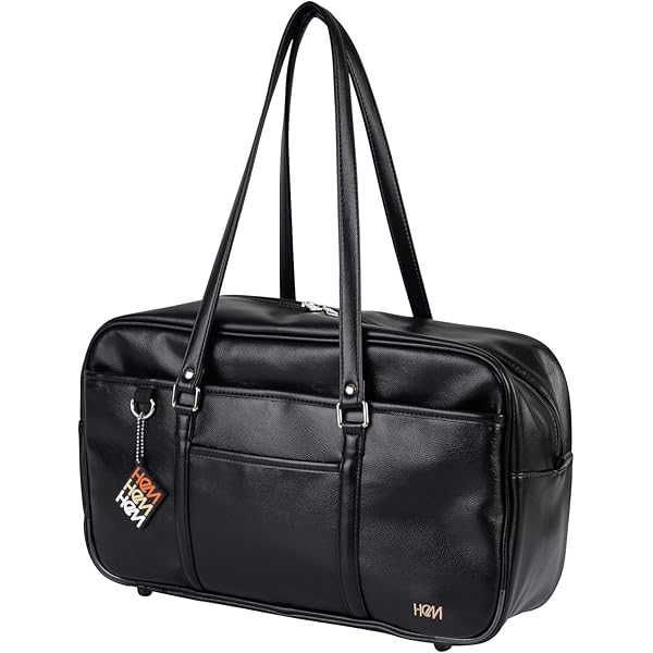 Amazon | [HeM] [ヘム] スクールバッグ 合皮 ボストンバッグ