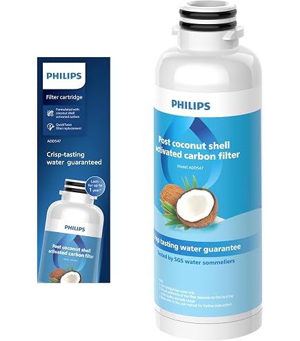 Station d'eau à osmose inverse Philips Water - filtre de remplacement ADD583 /10: élimine jusqu'à 110 substances, durée de vie du filtre d'un an